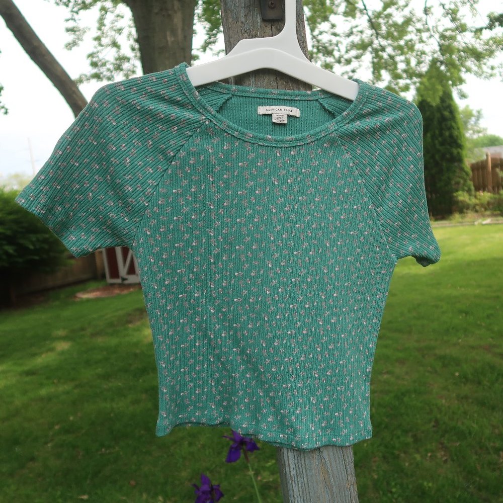 Floral Baby Tee American Eagle